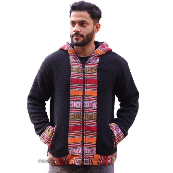 himachali jacket black
