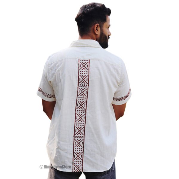 Kurta Style - Pure Cotton Shirt - White - Image 4