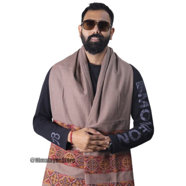 Himachali Design Yak Wool Shawl - Image 2