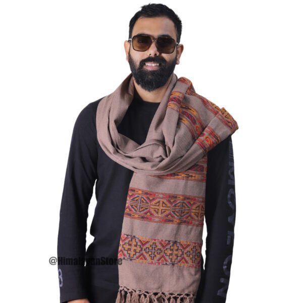 Himachali Design Yak Wool Shawl - Image 5
