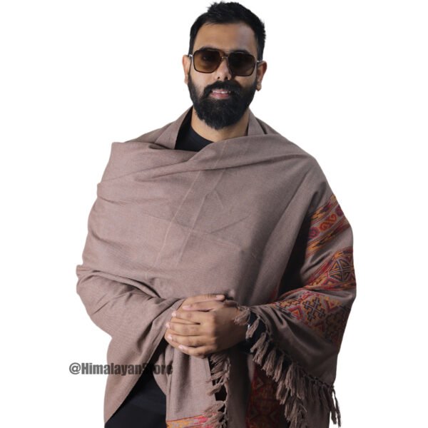 Himachali Design Yak Wool Shawl - Image 9
