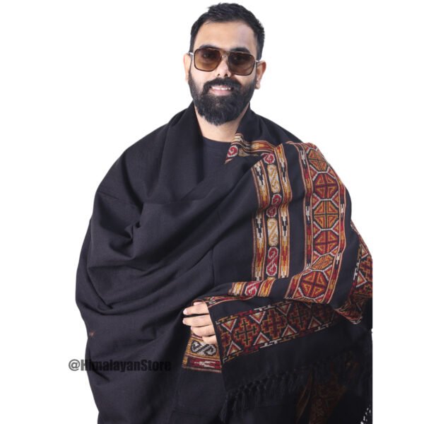 Himachali Design Yak Wool Shawl - Image 2