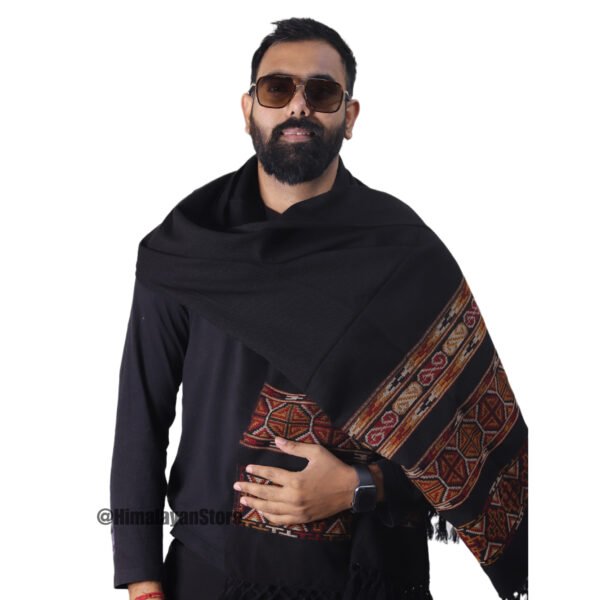 Himachali Design Yak Wool Shawl - Image 7