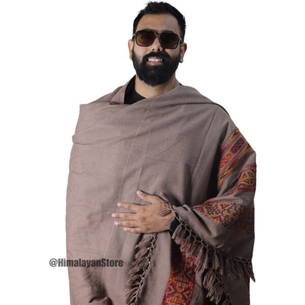 Himachali Design Yak Wool Shawl - Image 4