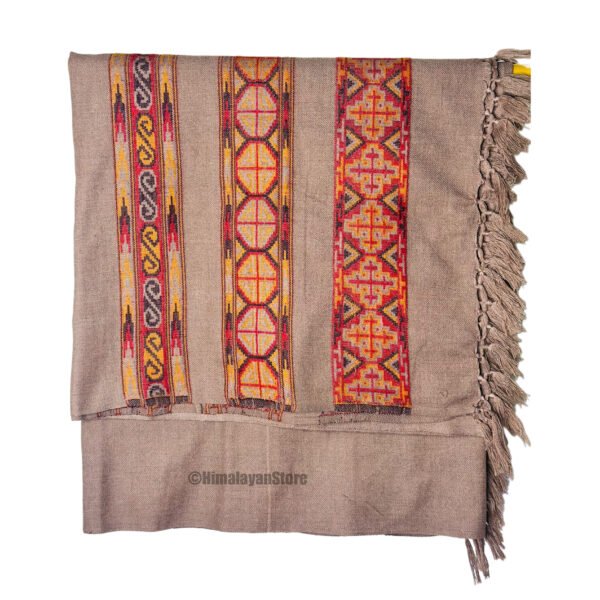 Himachali Design Yak Wool Shawl - Image 6