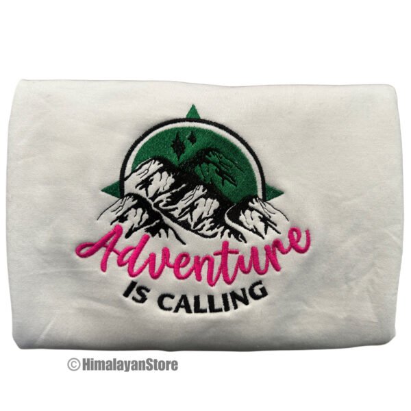 Adventure is Calling Unisex Embroidered Sweatshirt - Image 12