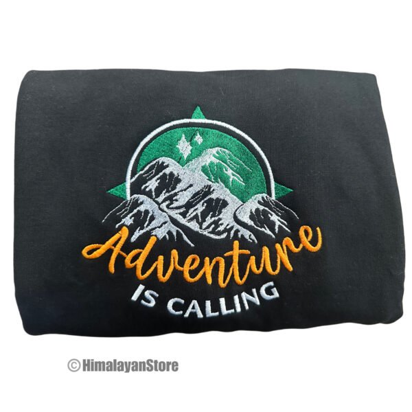 Adventure is Calling Unisex Embroidered Sweatshirt - Image 7