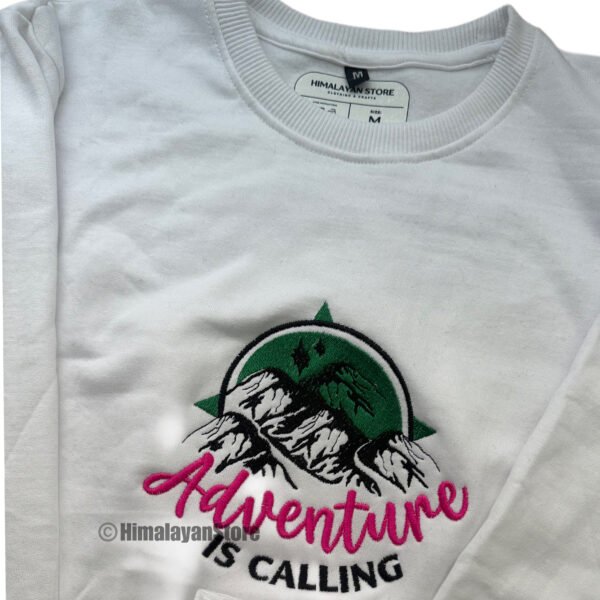 Adventure is Calling Unisex Embroidered Sweatshirt - Image 11
