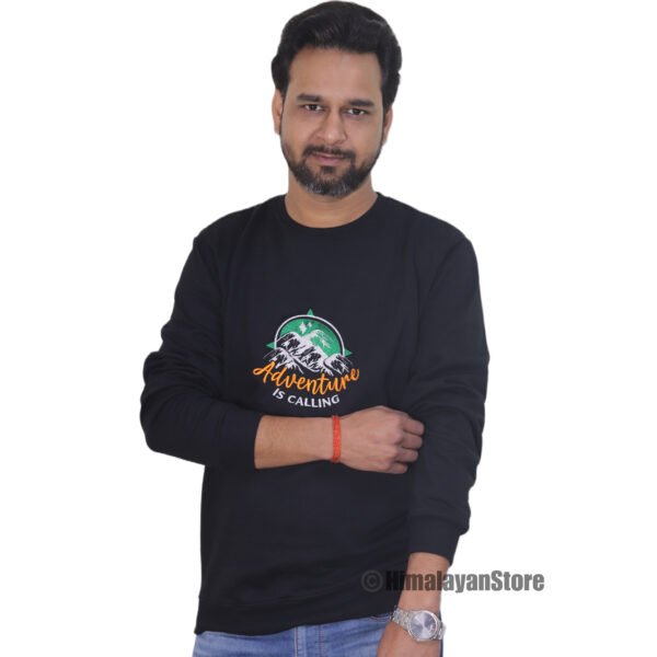 Adventure is Calling Unisex Embroidered Sweatshirt - Image 8