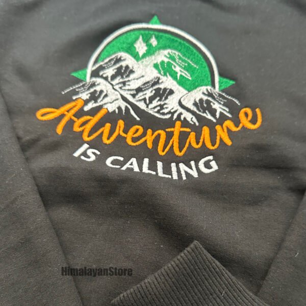 Adventure is Calling Unisex Embroidered Sweatshirt - Image 6
