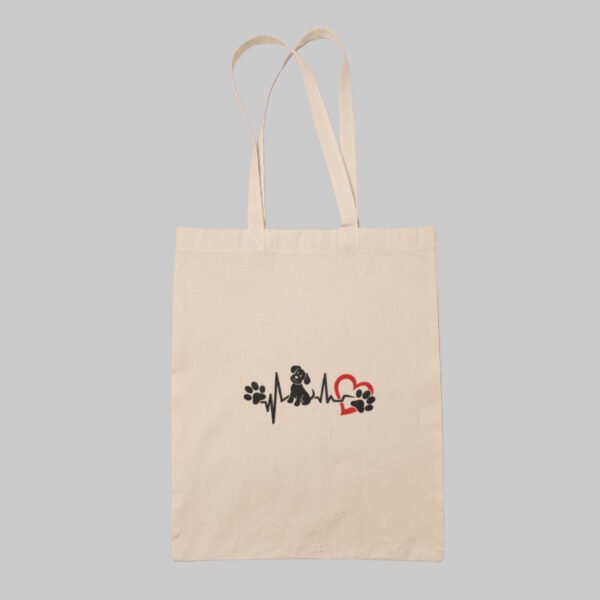 More Espresso Embroidered Canvas Tote Bags Bulk Shopping Bag for Crafts, Reusable Grocery Bag, 14 X 16 Inch - Image 2