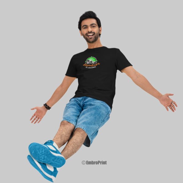 Adventure is Calling Embroidered Oversized Unisex Tshirt - Image 6