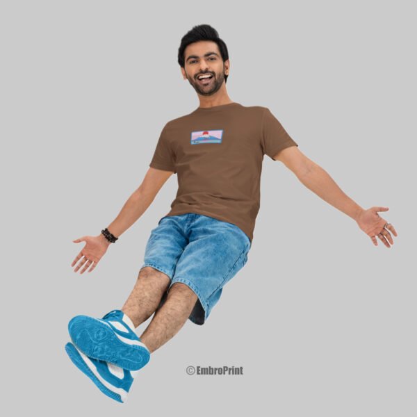 Mount Fuji Embroidered Oversized Unisex Tshirt - Image 4