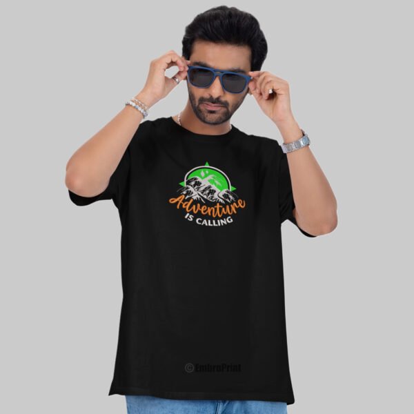 Adventure is Calling Embroidered Oversized Unisex Tshirt - Image 9