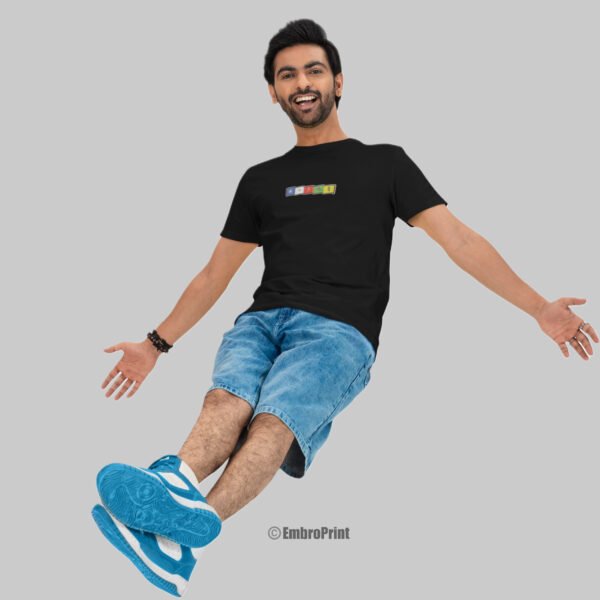 Ladakh Flag Embroidered Oversized Unisex Tshirt - Image 7