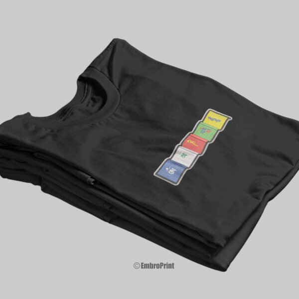 Ladakh Flag Embroidered Oversized Unisex Tshirt - Image 2