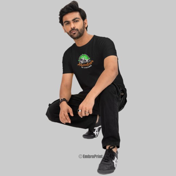 Adventure is Calling Embroidered Oversized Unisex Tshirt